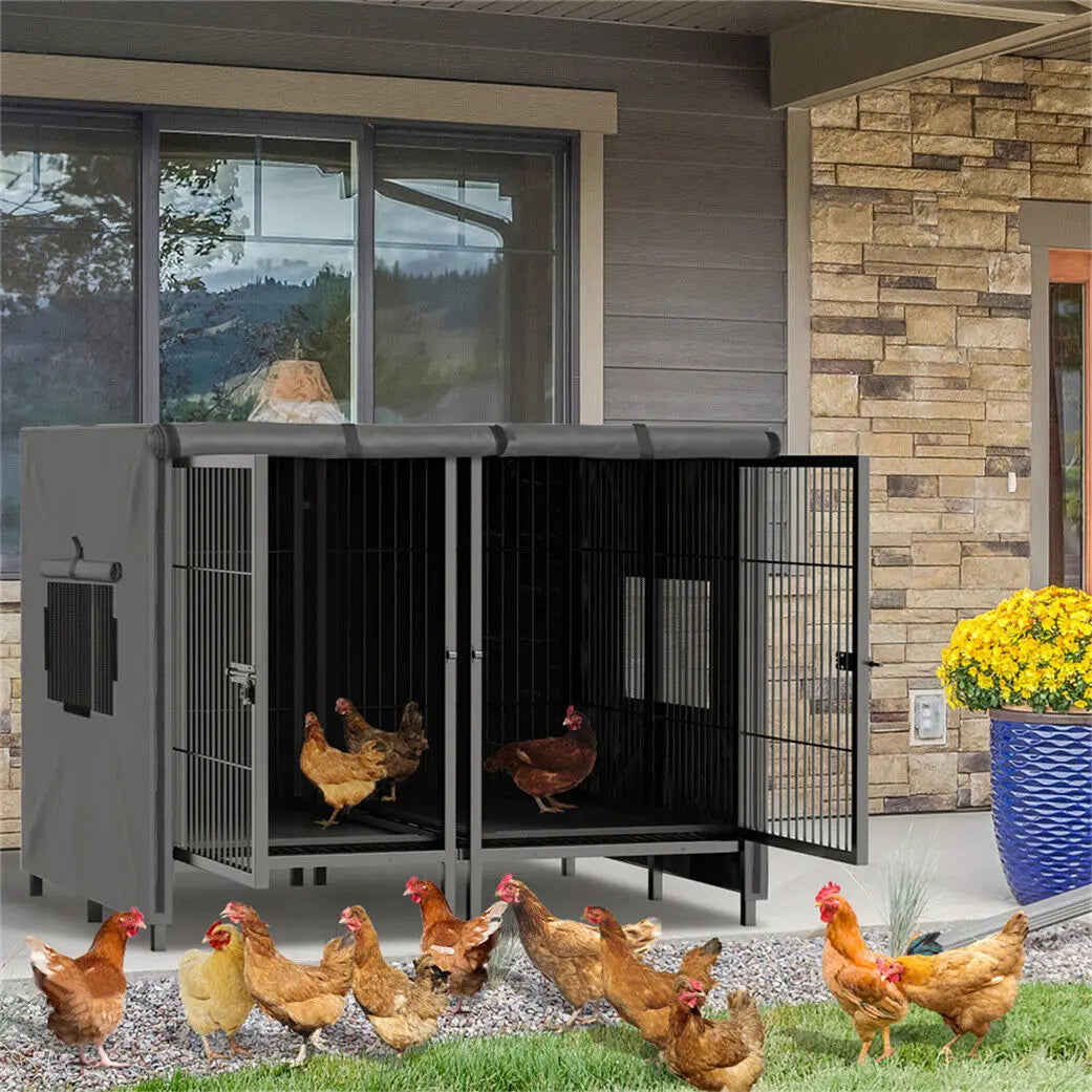 BINGOPAW Jumbo Metal Pet Playpen Kennel Cage Heavy Duty