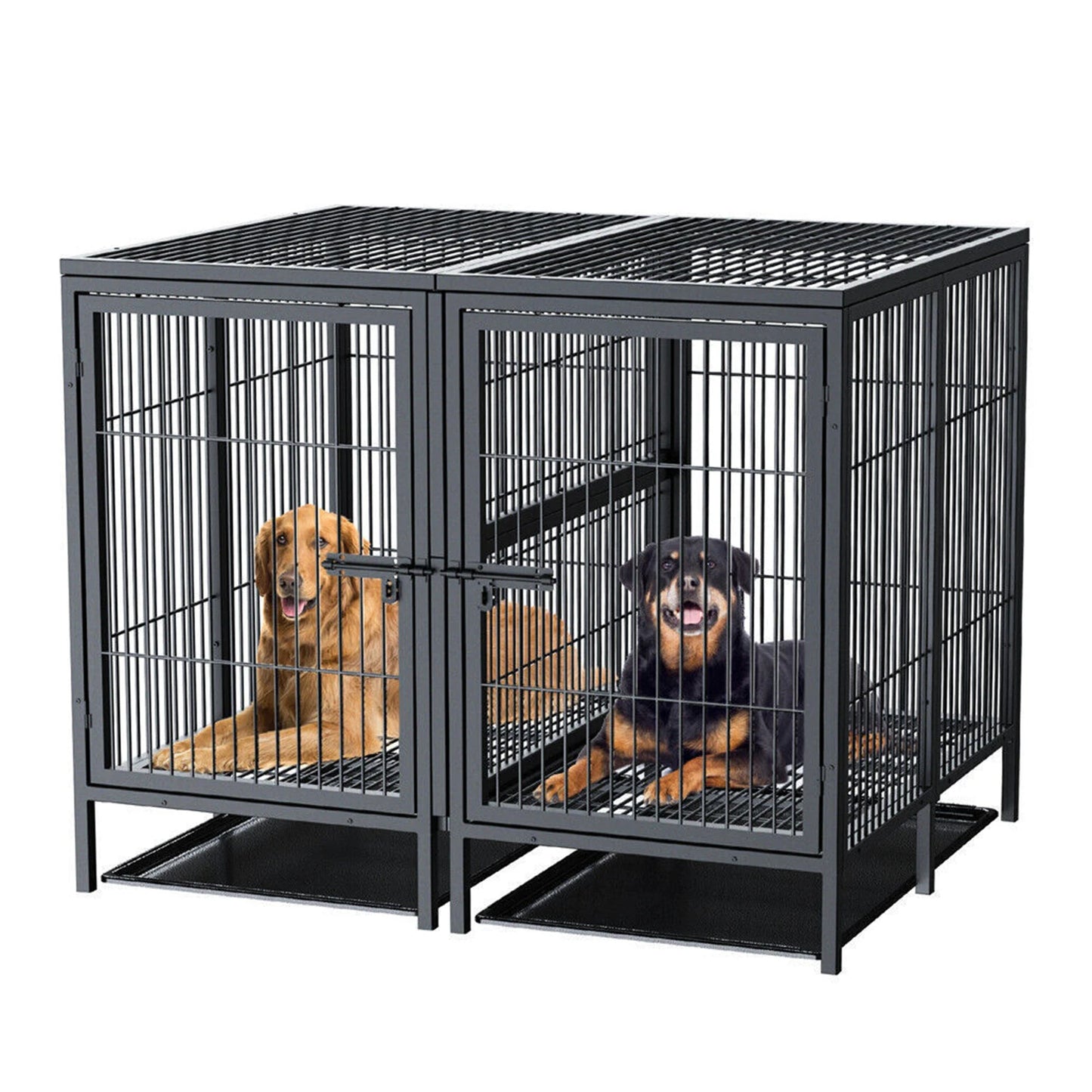 BINGOPAW Jumbo Metal Pet Playpen Kennel Cage Heavy Duty