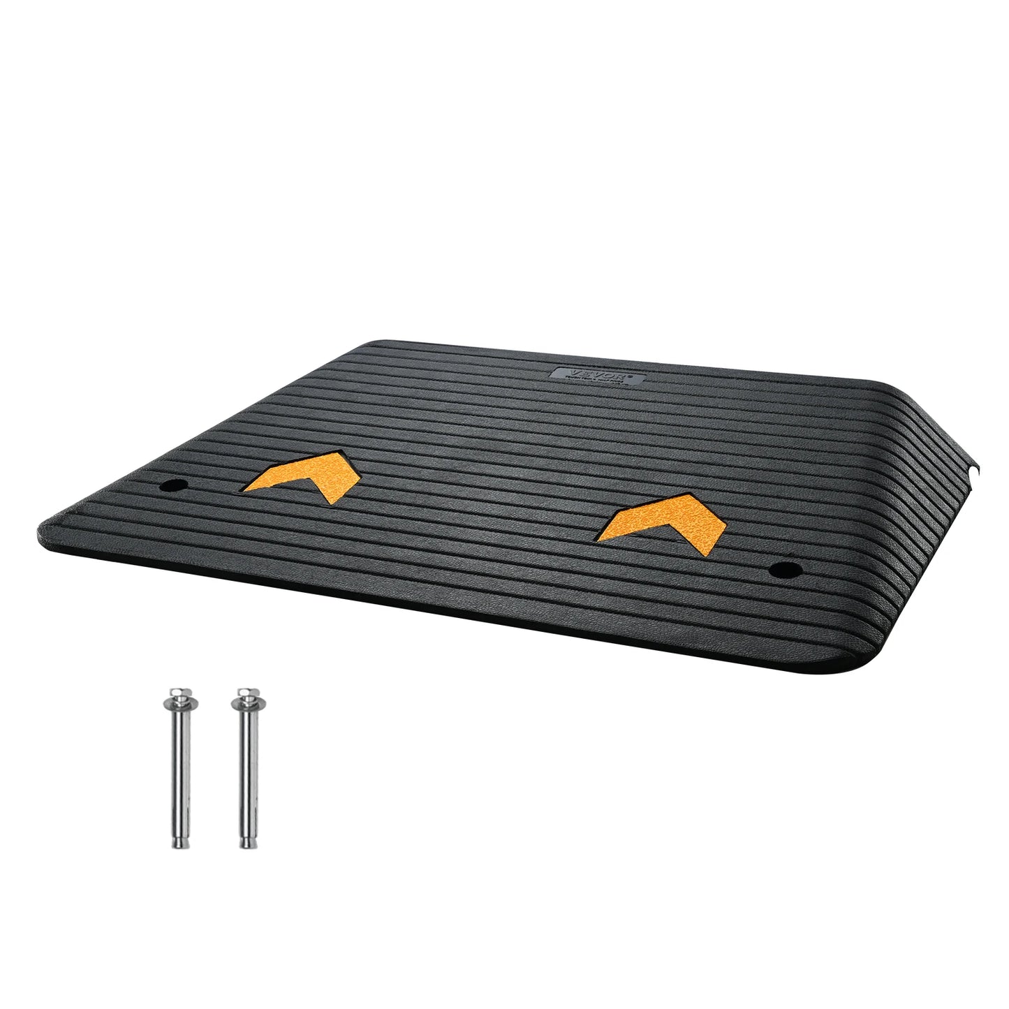 SucceBuy Driveway Curb Ramp Kit Portable Non Slip Rubber Ramp