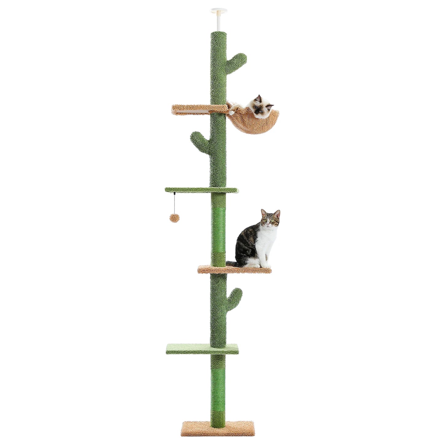 PAWZ Road Cat Tree 5-Tier Floor to Ceiling Habitat
