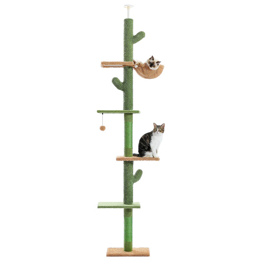PAWZ Road Cat Tree 5-Tier Floor to Ceiling Habitat