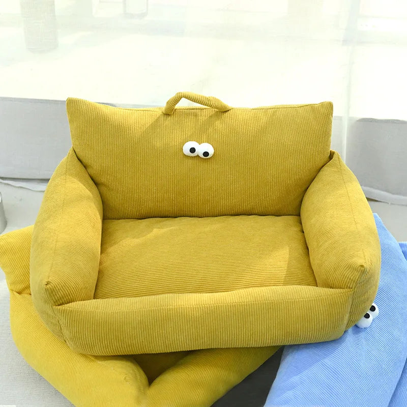 NONECN Winter Warm Pet Sofa Bed For Small Dogs Cats