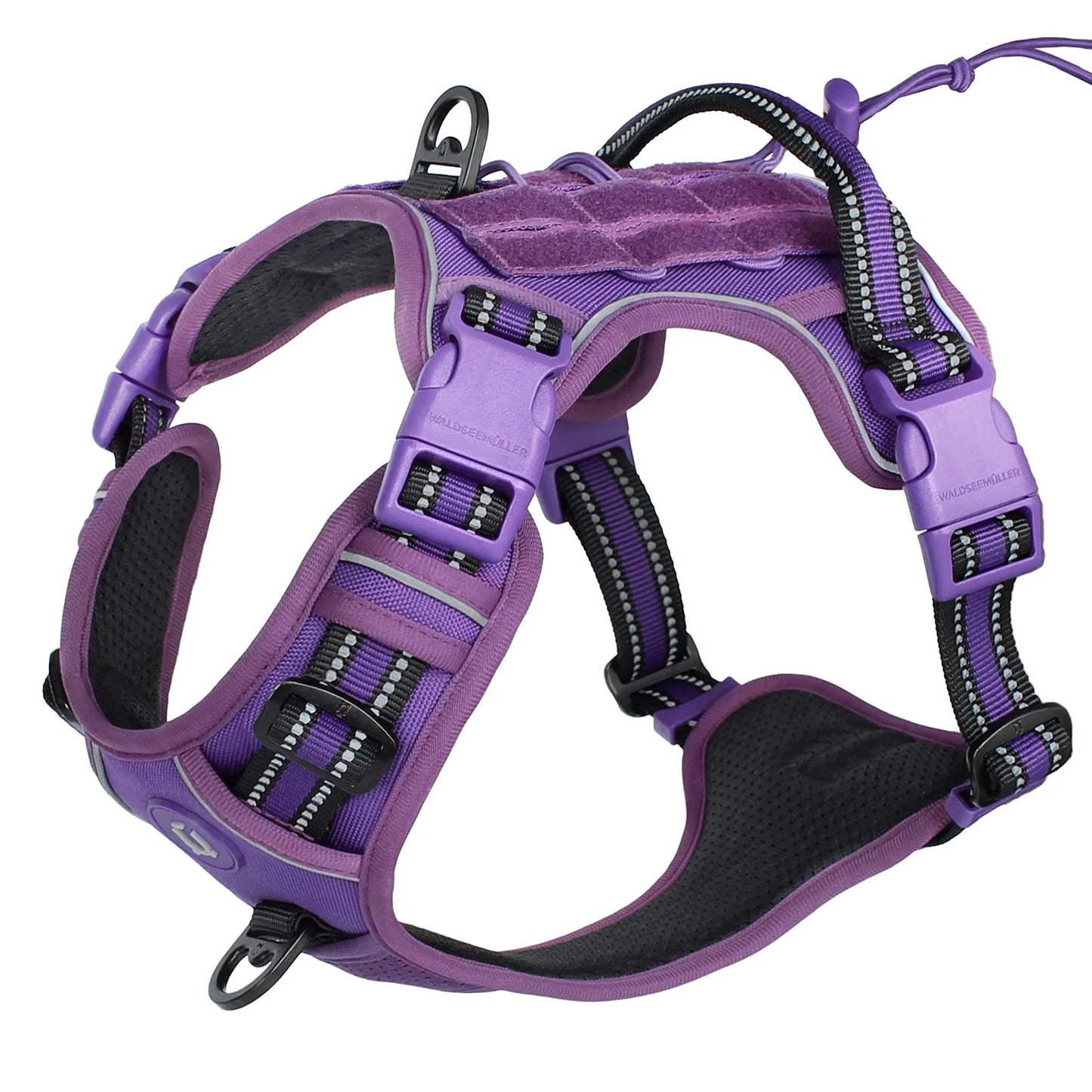 NONECN Tactical No Pull Dog Harness MOLLE Reflective Adjustable Vest
